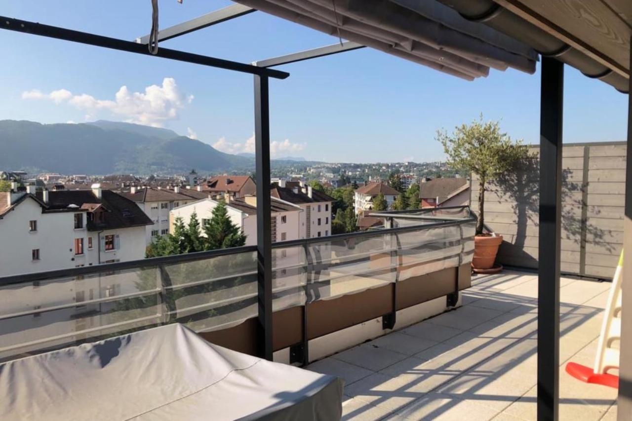 Ferienwohnung Penthouse Flat South-Facing Terrace - Welkeys Annecy Exterior foto